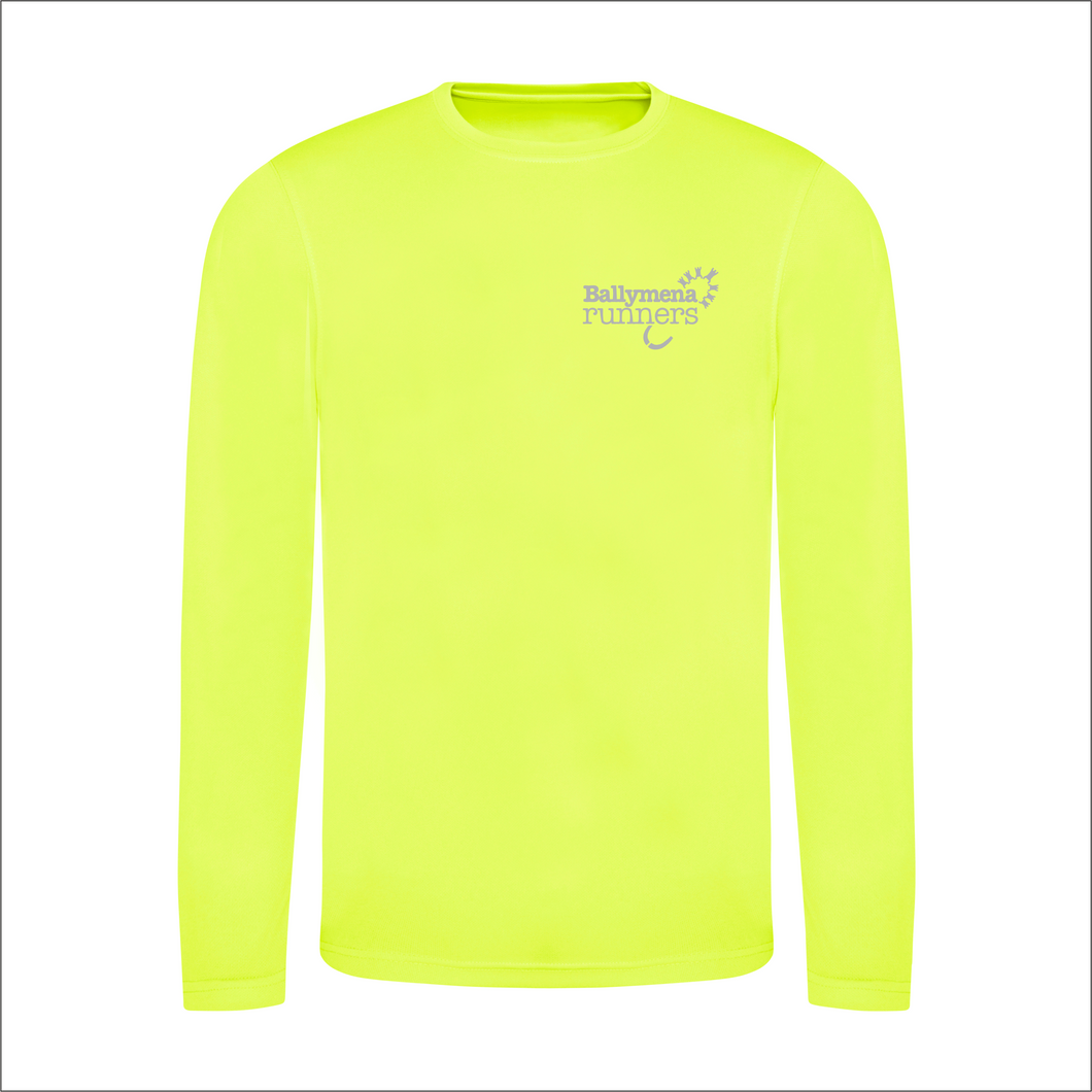 BR Mens LS Performance Tee - Fluo