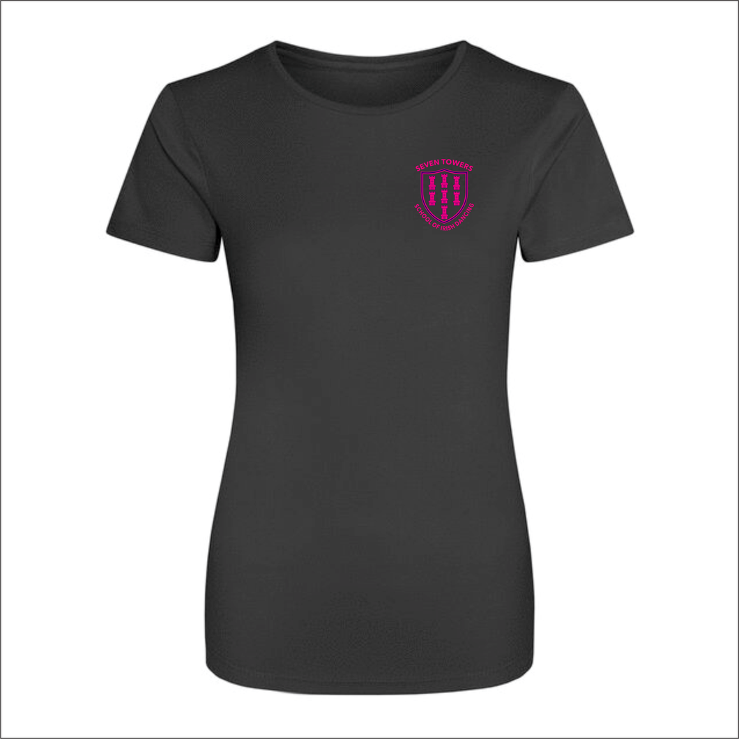 Seven Towers Women's Performance Tee - Black