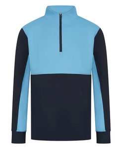 Staff ¼-Tracksuit top - Navy/Sky